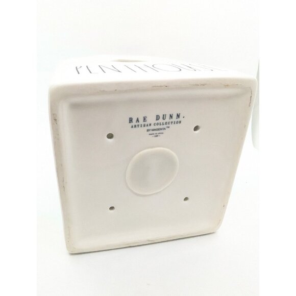 Rae Dunn PENTHOUSE Glossy White Square Ceramic Birdhouse New with tags - Picture 4 of 13